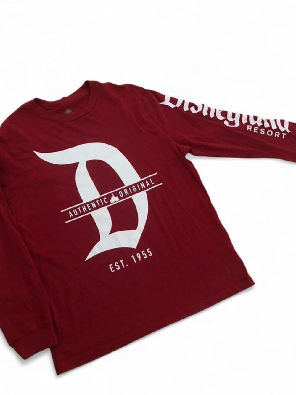 Disneyland Resort burgundy Long Sleeve Men’s XL Winter Outdoor Vacation